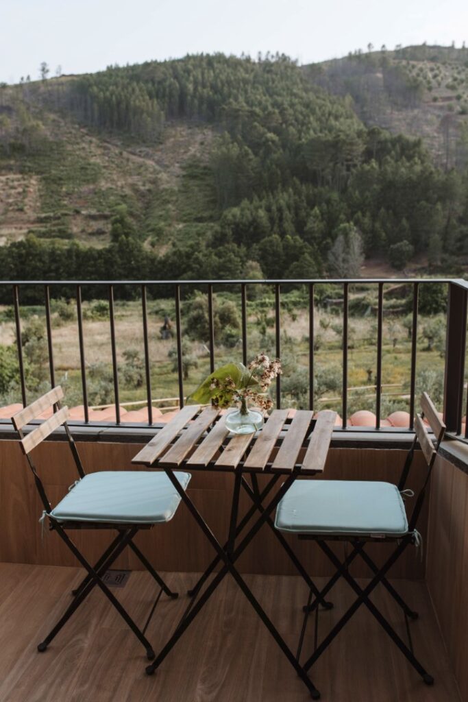 Terraza habitación doble con vistas